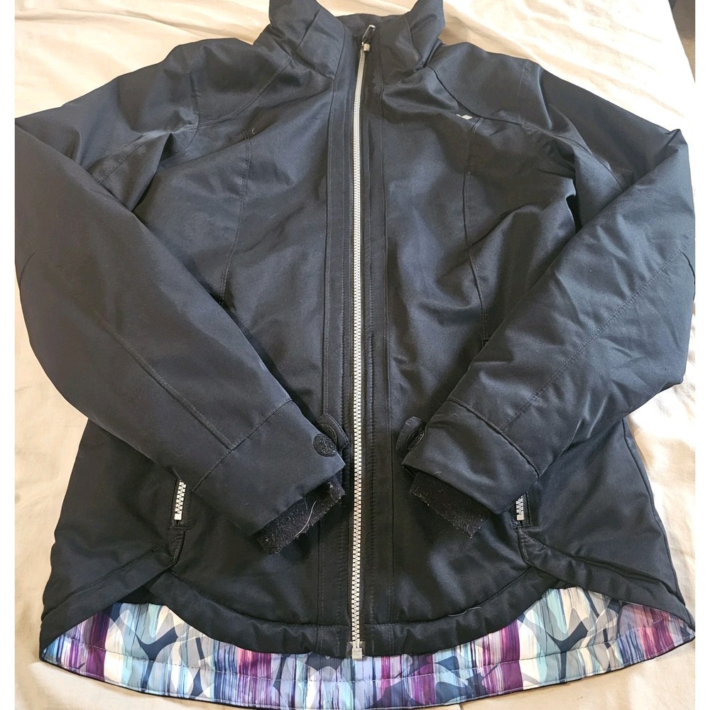 Obermeyer Aspen Kenzie Insulated Ski Jacket Black Teens Size 18- No Hood